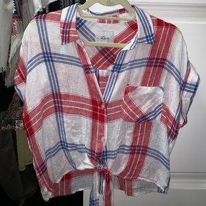 Rails cropped flannel